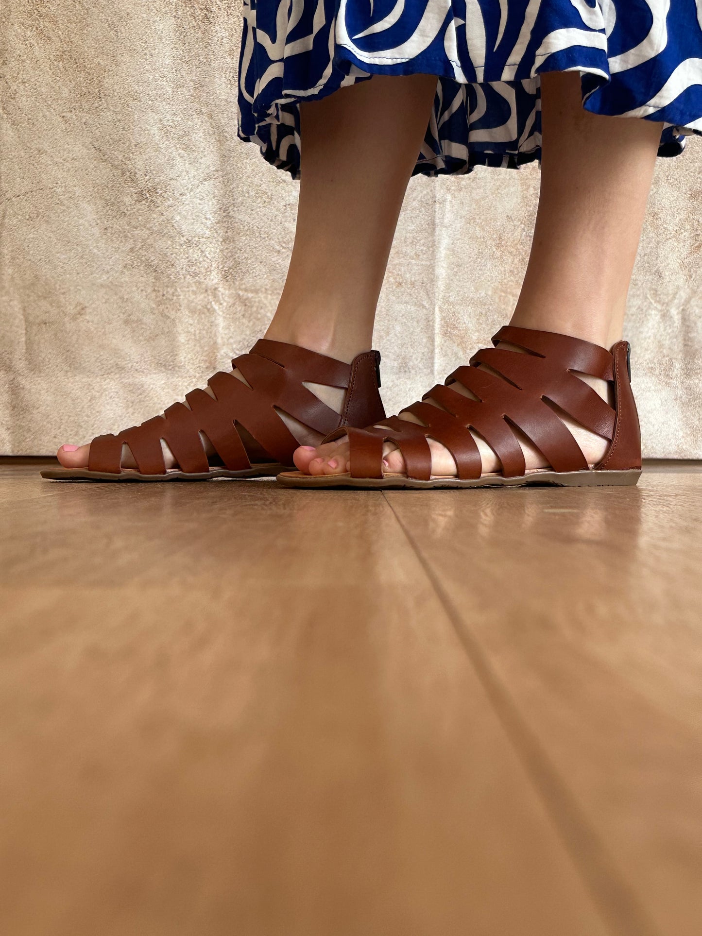 OLYMPIA GREEK LEATHER SANDALS