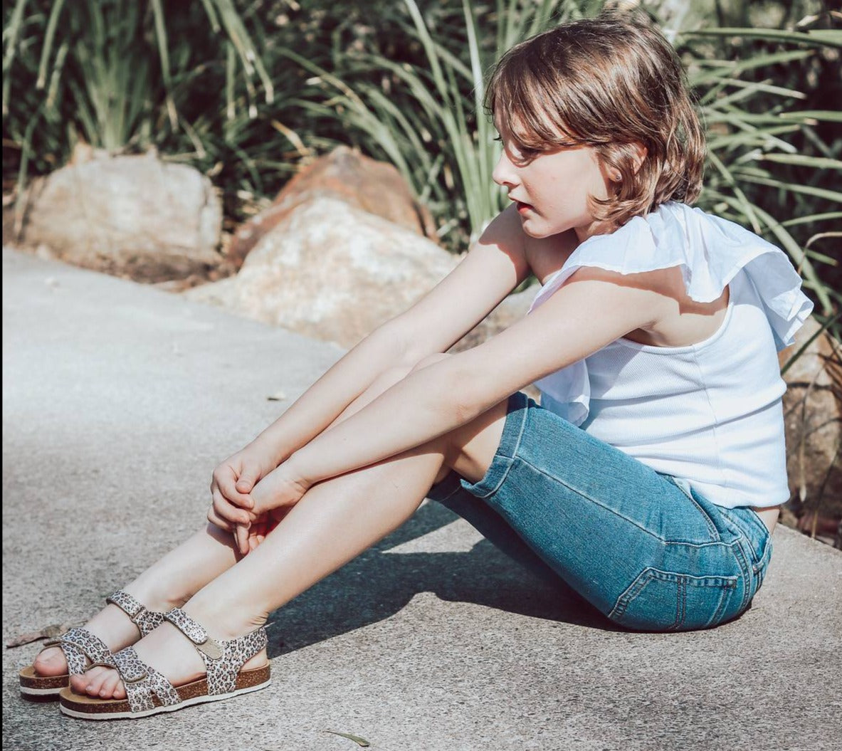KIDS LEOPARD SANDAL