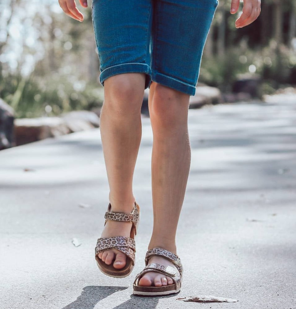 KIDS LEOPARD SANDAL
