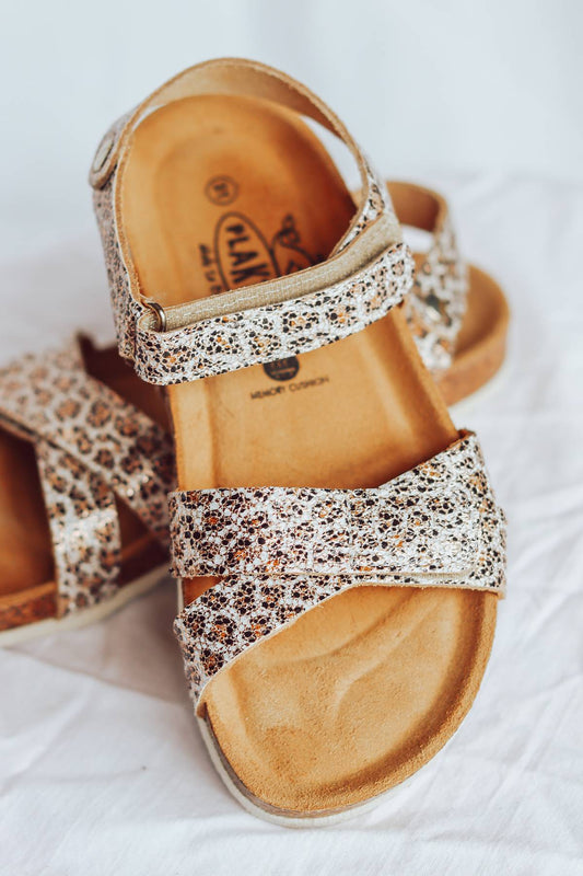 KIDS LEOPARD SANDAL