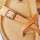 TAN LEATHER CASUAL SLIDE