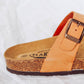 TAN LEATHER CASUAL SLIDE