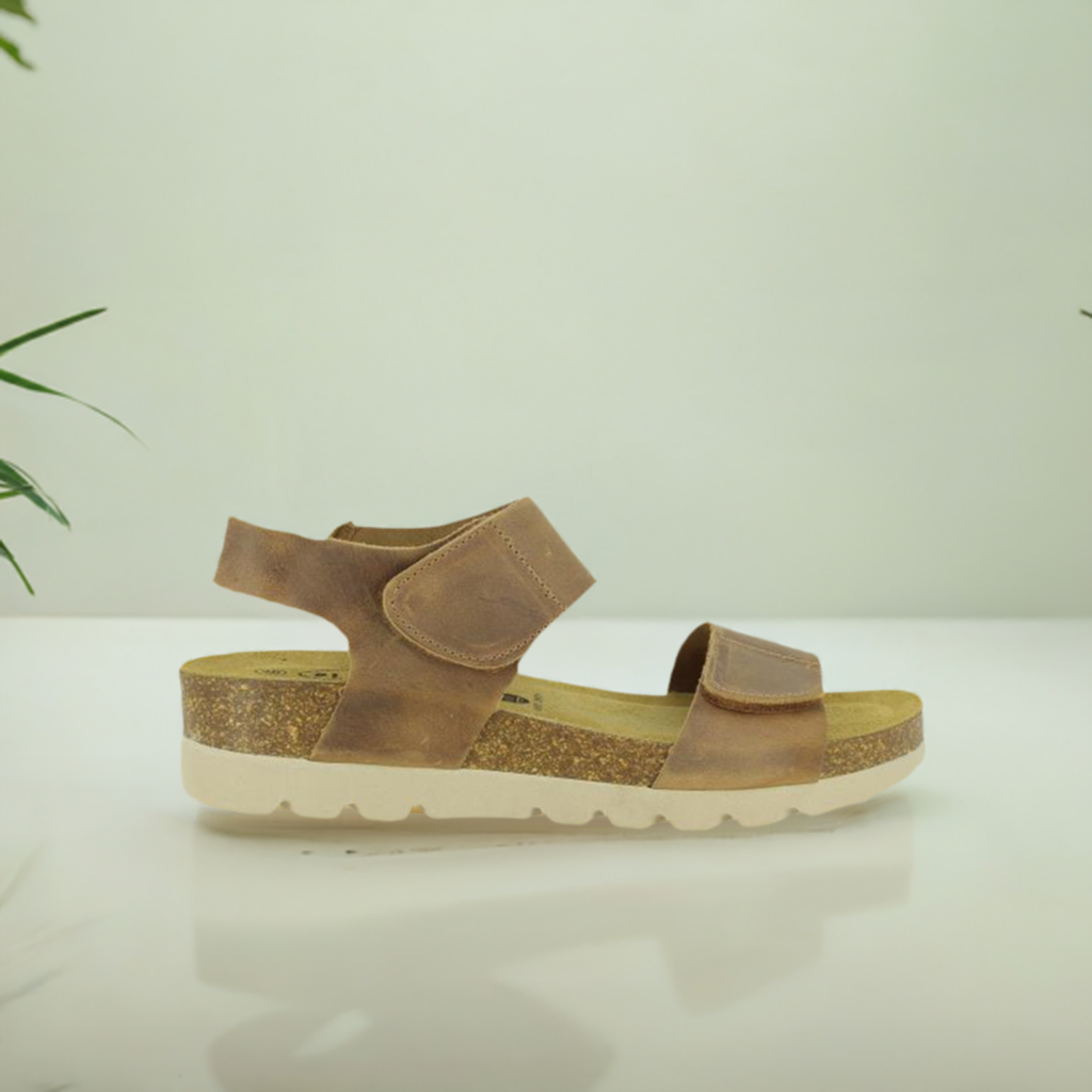 BROWN LEATHER SANDAL