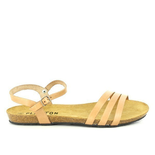 BEIGE LEATHER SANDAL