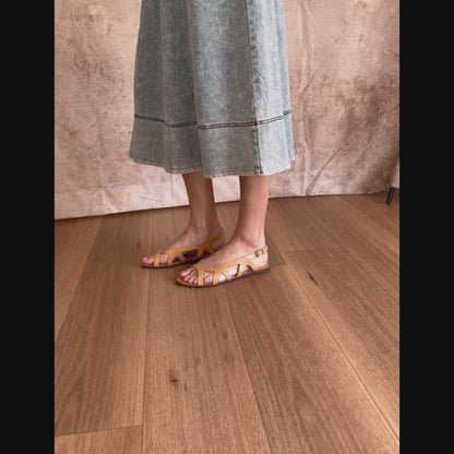 HALARA GREEK LEATHER SANDALS